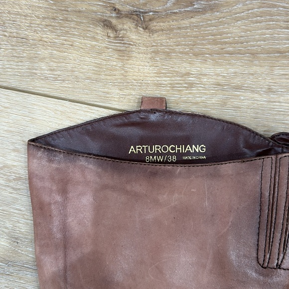 Arturo Chiang  Leather Riding Boots - Size 8 - Picture 4 of 8